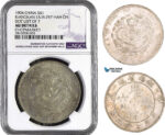 AB014, China Kiangnan, Dollar 1904, Silver, L&M 257 HAH CH, NGC AU Det. "Chopmark"