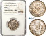 AB167, Estonia, 1 Kroon 1933, Silver, NGC MS65