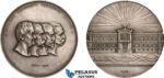 AB584, Greece, Silver Medal 1902 (Ø54mm, 72.8g) by Jakobides National Bank 60 Years Anniversary, Very Rare!