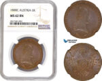 AC659, Austria, Franz II, 6 Kreuzer 1800-C, Prague, NGC MS62BN