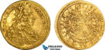 AD318, Austria, Josef I, Ducat 1706, Graz, Gold (3.48g) Her. 33, VF-EF, Very Rare!