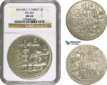 AD504, Ottoman Empire, Turkey, Abdülhamid I, 2 Zolota AH1187/11, Islambul (Istanbul) NGC MS63