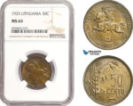 AD886, Lithuania, 50 Centu 1925, NGC MS64