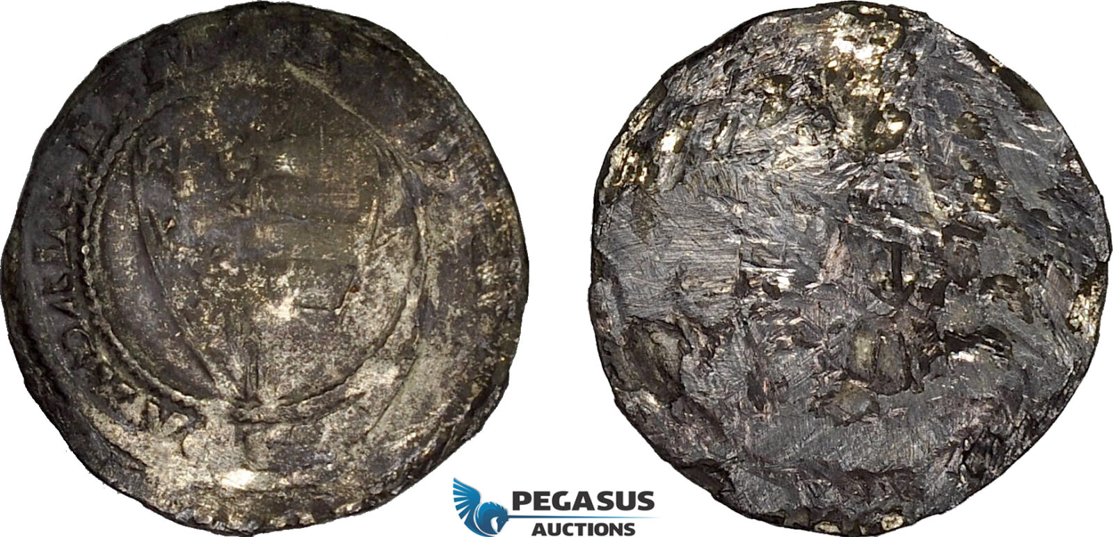 AE366, Hungary, Karl Robert, Groschen ND (1330-32) Silver (1.87g) Huszár: 443, Lead covered