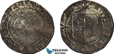 AF020, Great Britain, Elisabeth I, Hammered Penny ND (1560/1) London, 2nd issue (0.48g) S-2558, F-VF