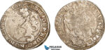 AF040, Netherlands, Friesland, 1/2 Lion Daalder 1629, Silver (13.49g) VF