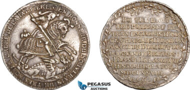 AF065, Germany, Saxony, Taler 1678, Dresden, Silver (23.24g) Ex. Mount, XF