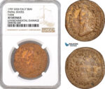 AF392, Italy, Papal, Terni, 5 Baiocchi 1797 XXIII, NGC XF Details, Very Rare!
