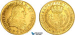 AF487, Mexico, Philip V, 8 Escudos 1742 Mo MF, Mexico City, Gold, AU