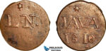AI278, Netherlands East Indies, Java, Louis Napoleon, 1 Duit 1810, EF