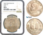 AI492, China, Republic, Junk Dollar Yr. 23 (1934) Shanghai Mint, Silver, L&M 110, NGC MS63