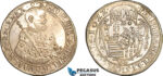 AI892, Transylvania, Gabriel Bethlen, 1 Taler 1622 N B, Nagybanya Mint, Silver, Ex. Mount, VF, Rare!