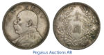 C35, China, "Fat Man" Yuan (Dollar) Year 8 (1919) Silver, Toned High Grade!