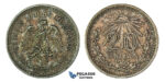 H46, Mexico, 20 Centavos 1905, Silver, Rainbow Toned High Grade!