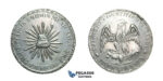 H48, Mexico, Durango, Peso 1914 "Muera Huerta" Silver (20.91g) KM# 622 (Dot-Dash borders) Cleaned