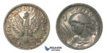 H53, Poland, Zloty 1924, Paris, Silver, Nice Lustre, High Grade!