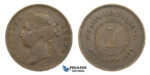 H60, Straits Settlements, Victoria, Cent 1873, Nice coin!
