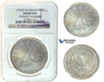 I22, Mexico, Peso 1904 Zs FM, Silver, NGC AU Details