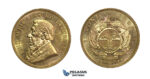I88, South Africa (ZAR) Pond 1892 Double Shaft, Berlin, Gold, UNC (Light Hairlines)
