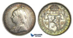 I89, Cyprus, Victoria, 18 Piastres 1901, Silver, Lovely orignial Toning!