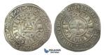 J33, France, Philip IV (1285-1314) Gros Tournois ND, Silver (3.51g)
