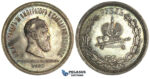 J58, Russia, Alexander III, Rouble 1883 (Coronation) Silver, Nice Toning, few hairlines!
