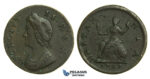 K37, Great Britain, George II, Farthing 1737, VF (Some corrosion)