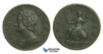 K42, Great Britain, George II, Farthing 1750, GVF