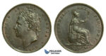 K52, Great Britain, George IV, Farthing 1828, GEF