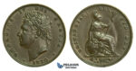 K53, Great Britain, George IV, Farthing 1830, VF-EF