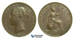 K60, Great Britain, Victoria, Farthing 1844, VF, Rare!