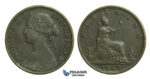 K66, Great Britain, Victoria, Farthing 1863, VF