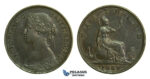 K67, Great Britain, Victoria, Farthing 1869, GVF