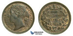 K72, Great Britain, Victoria, Third (1/3) Farthing 1866, AUNC Red Brown