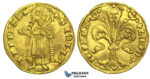 L04, Hungary, Ludwig I, Goldgulden ND (1342-82) Gold (3.53g) Buda, Very Nice!