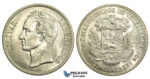 L40, Venezuela, 5 Bolivares 1935, Caracas, Silver, Mint State (Few bag marks on Obv.)