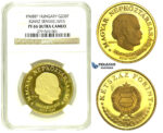 L67, Hungary, "Semmelweis" 200 Forint 1968-BP, Budapest, Gold, NGC PF66 Ultra Cameo