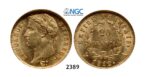 Lot: 2389. France, Napoleon I as Emperor, 1804-1814, 20 Francs 1812-A, Paris, GOLD, NGC MS62