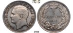 Lot: 2980. Serbia, Milan I. Obrenovic, 1868-1889, 5 Dinara 1879, Vienna, Silver, PCGS MS63