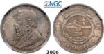 Lot: 3006. South Africa, Zuid-Afrikaansche Republiek (ZAR), 2 Shillings 1897, Silver, NGC UNC