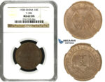 M74, China, 10 Cash 1920, NGC MS62BN Y-303