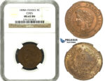 M97, France, 3rd Republic, CERES 5 Centimes 1898-A, Paris, NGC MS65BN