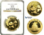N74, China, 500 Yuan 2006 (Gold Panda) 1 Oz. (.999 Fine gold) NGC MS69
