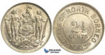 O011, British North Borneo, 2 1/2 Cents 1903-H, Heaton, TOP Grade!