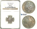 O04, China, Kiau Chau, 5 Cents 1909, NGC MS62