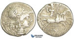 O44, Roman Republic, L. Minucius (133 BC) AR Denarius (3.82g) Rome, Quadriga
