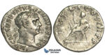 O70, Roman Empire, Trajan (98-117 AD) AR Denarius (2.76g) Struck 98-99 AD, Rome, Abundantia