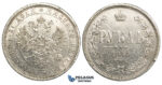 P28, Russia, Alexander II, Rouble 1878 СПБ-НФ, St. Petersburg, Silver, Edge damages