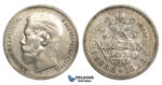 P34, Russia, Nicholas II, Rouble 1898 (*) Paris, Silver, Nice! Remaining Luster!