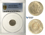 R163, Straits Settlements, Victoria, 5 Cents 1899, Silver, PCGS MS62